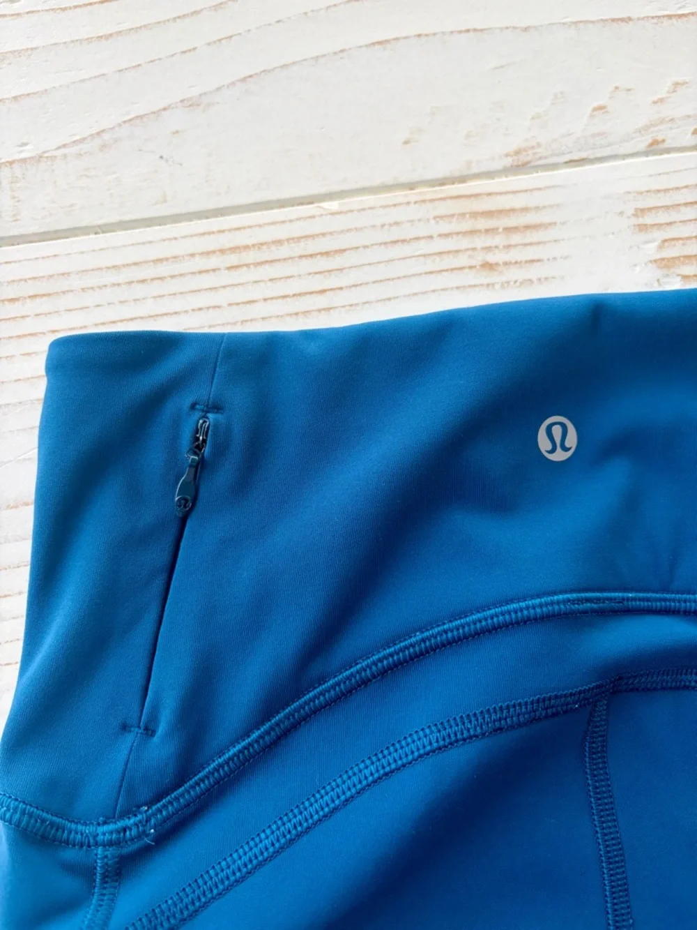 Lululemon Sole Training Crop Leggings in Poseidon Blue Size 4 NWOT - Picture 7 of 10